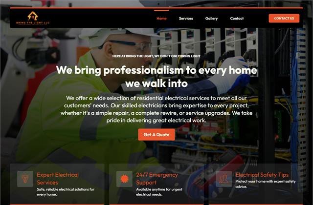 Bring The Light LLC Website