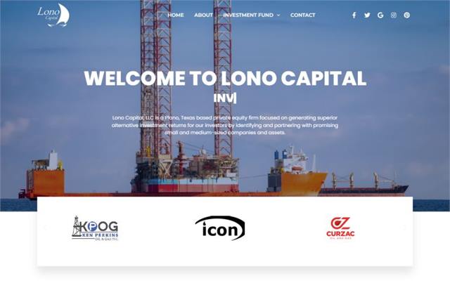 Luna Capital oil and gas website