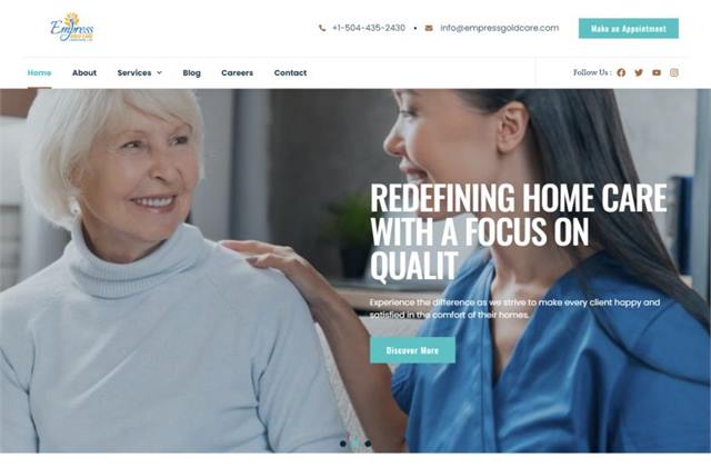 Empress Gold Care website